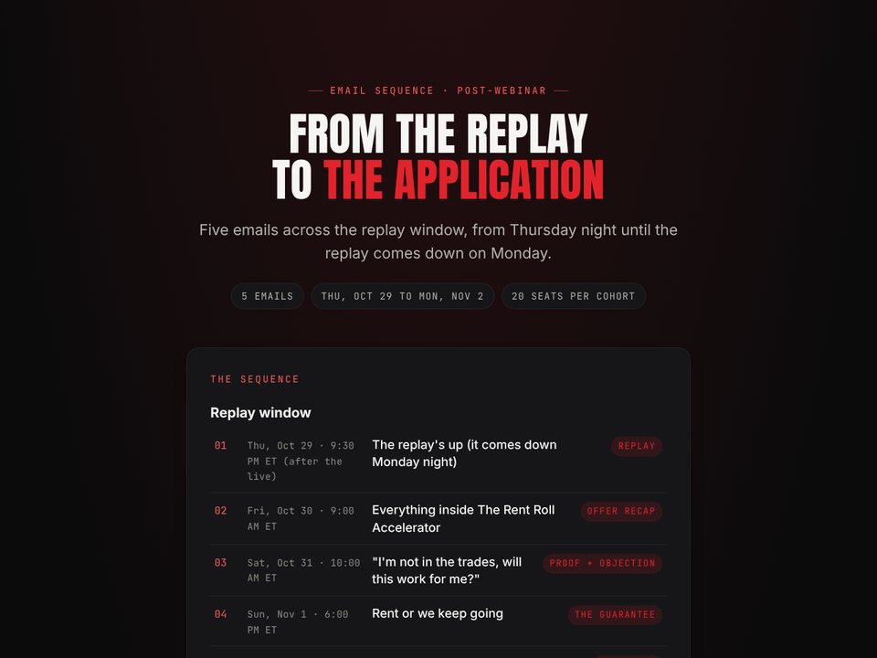 Post-webinar preview